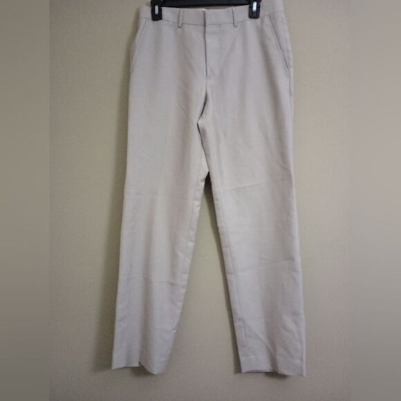 J. Ferrar Cream Color Slim Fit Dress Pants Size 30x30 - Picture 3 of 7